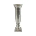 Jarrón - 61 cm - plateado - aluminio