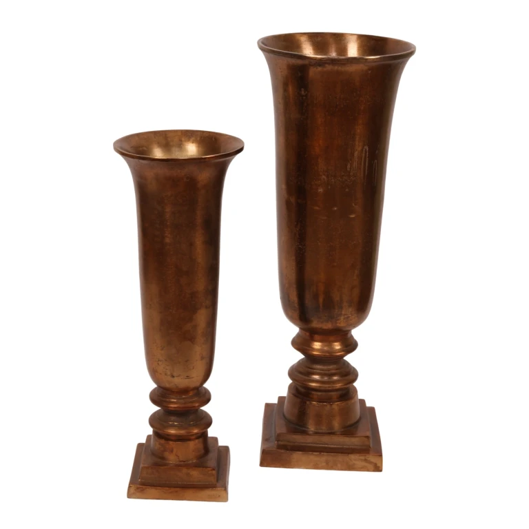 Jarrón - 49 cm - bronce antiguo - aluminio