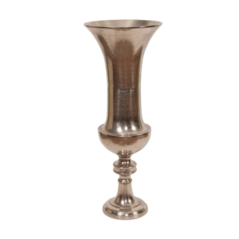 Jarrón - 73 cm - plateado - aluminio