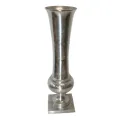 Jarrón - 123 cm - plateado - aluminio