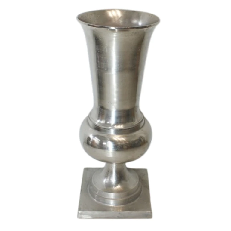 Jarrón - 86 cm - plata - aluminio