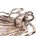 Sierschaal octopus en schelp - zilver - 14 cm