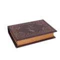 Opbergdoos boekvorm - 20 cm - zwart - kunstleer