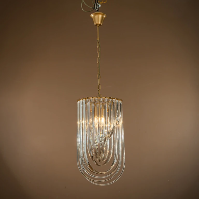 Candelabro estilo holandés Chelsea - 61 cm - dorado - hierro y vidrio
