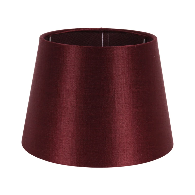 Pantalla de lámpara - Redonda - 20 cm - Roja - Tela