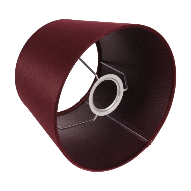 Pantalla de lámpara - Redonda - 20 cm - Roja - Tela