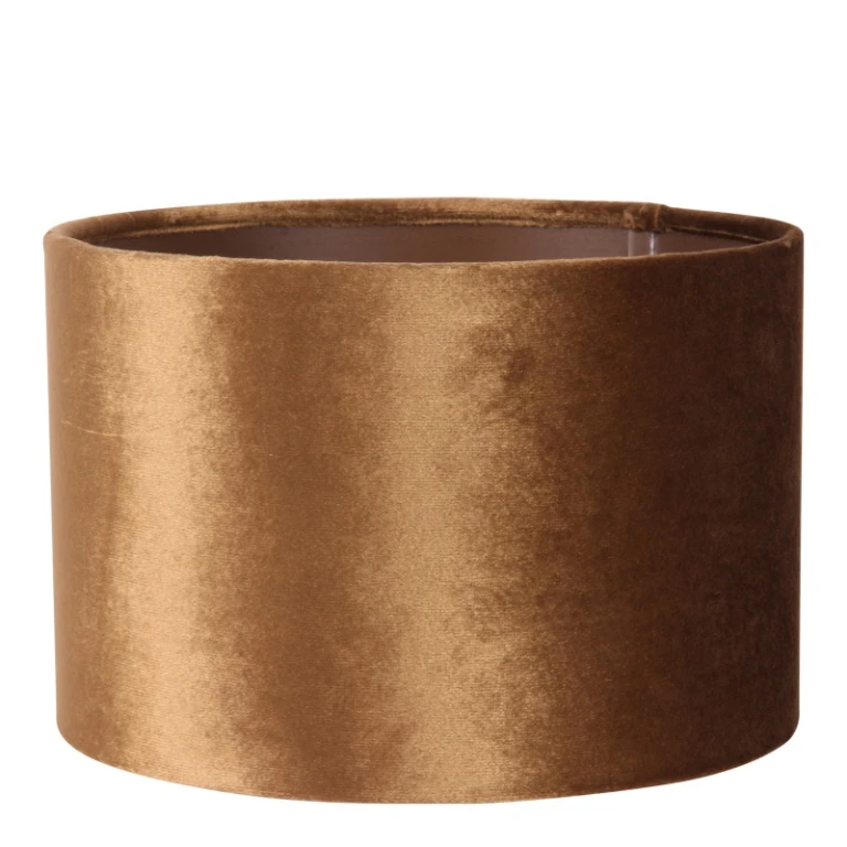 Pantalla de lámpara Cilindro - 20 cm - Oro - Tela