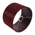 Lampenkap cilinder - 25 cm - rood - stof