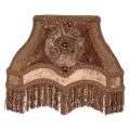 Lampenkap Victorian Rechthoek - 22 cm - Bruin - Stof
