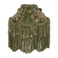 Lampenkap Victorian Dome - 18 cm - groen - stof