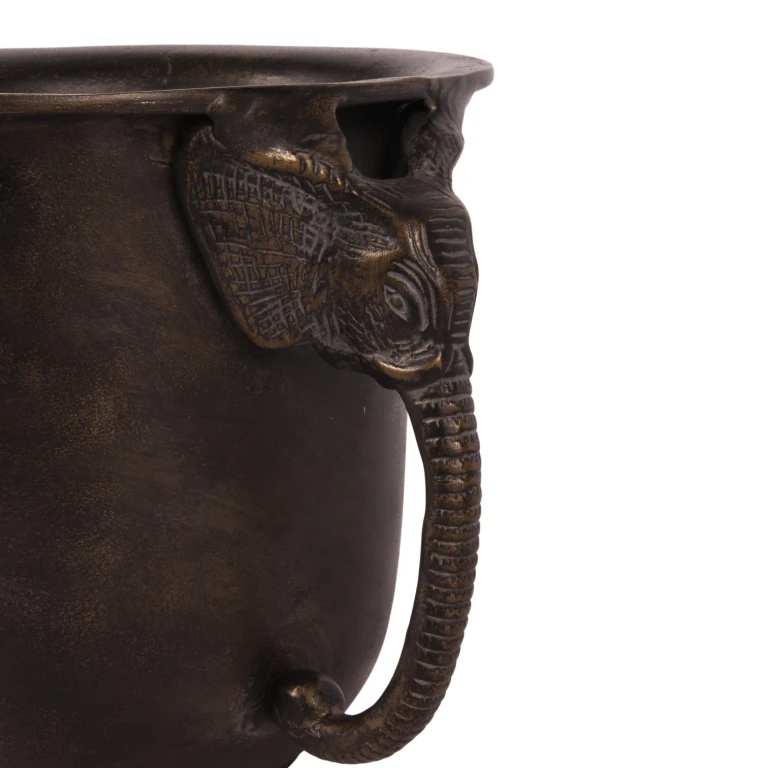 Enfriador de vino Elefante - oro antiguo - aluminio - 20 cm